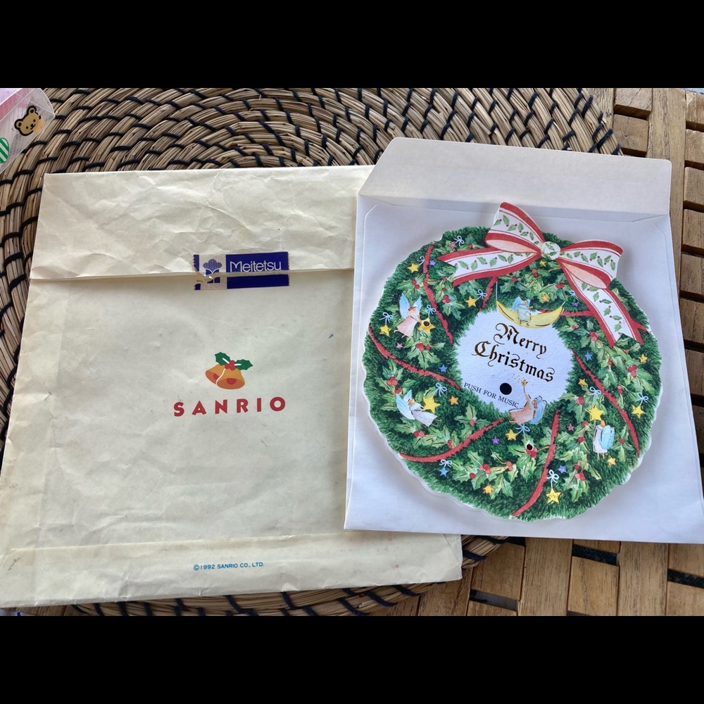 Vintage Sanrio/Hallmark Christmas holiday card